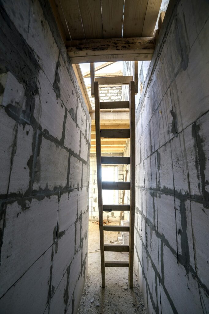 House interior under construction and renovation.